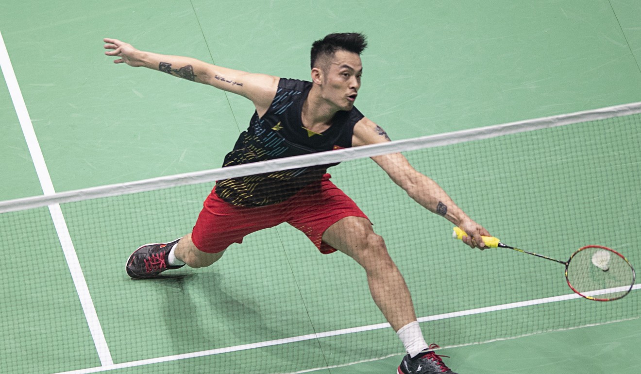 Lin Dan of China in action at the BWF Badminton Asia Championships 2019 in Wuhan. Photo: Xinhua