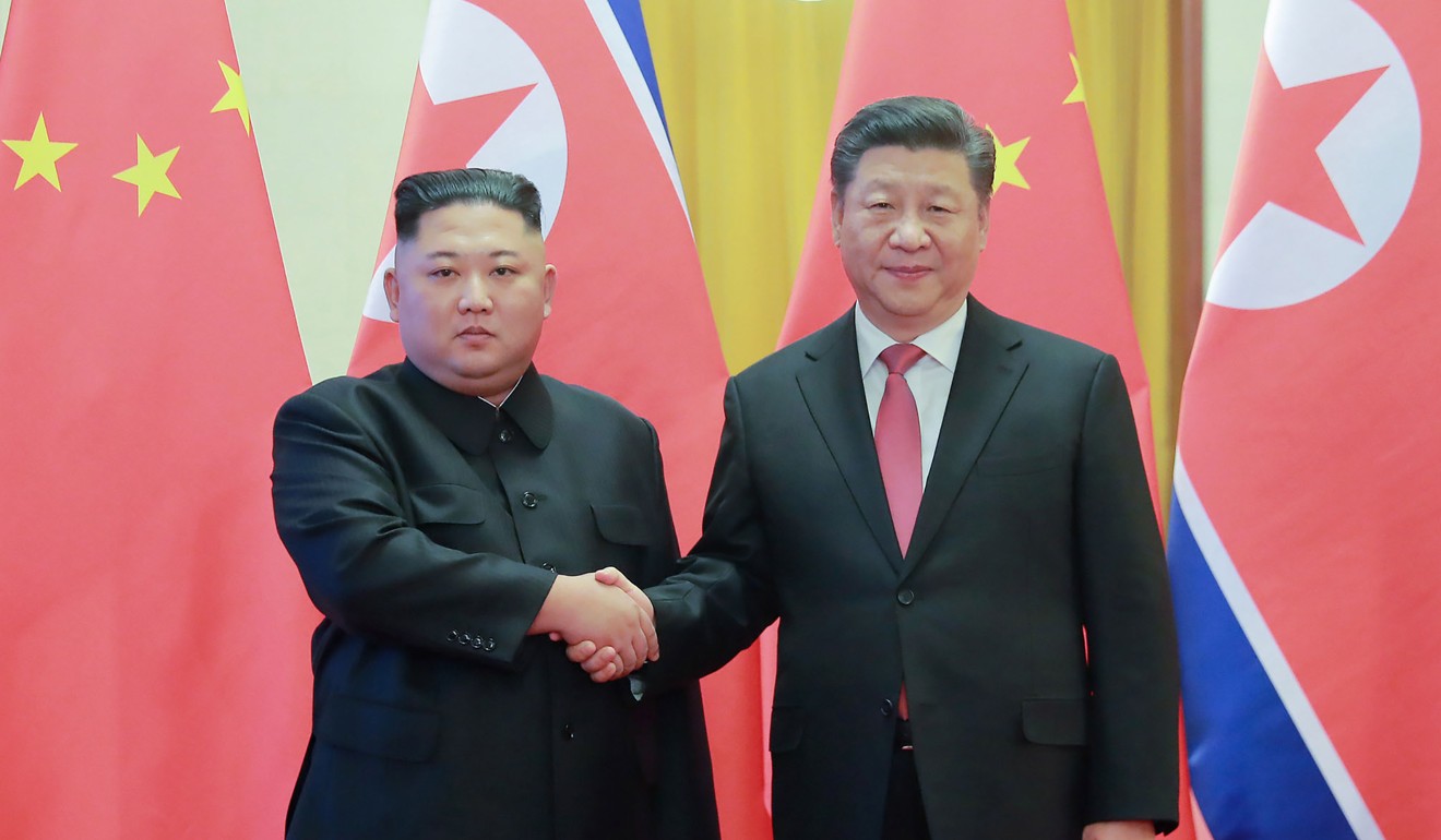 Analysts believe President Xi Jinping (right, with North Korean leader Kim Jong-un) may help broker a deal between Washington and Pyongyang. Photo: AFP