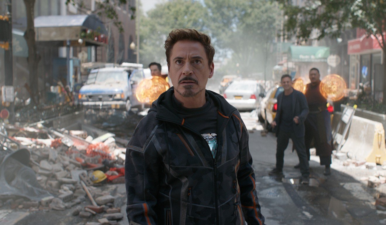 Robert Downey Jnr as Tony Stark. We expect his character’s dialogue to be flip and superficial, but why do the other characters in Avengers: Infinity War talk so knowingly? Photo: Film Frame/Marvel Studios