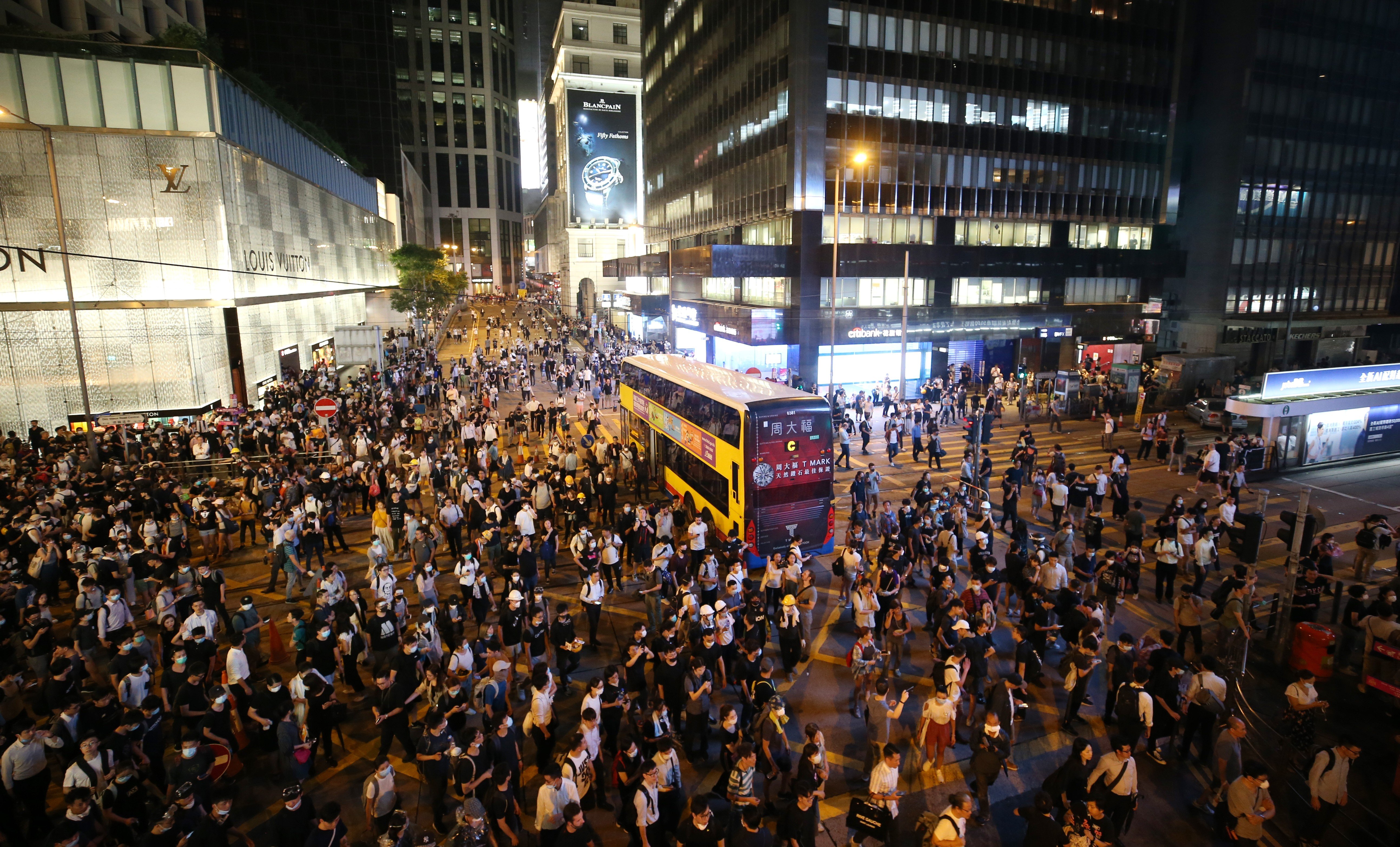 Anti-extradition bill protesters gather in Admiralty. SCMP / Winson Wong