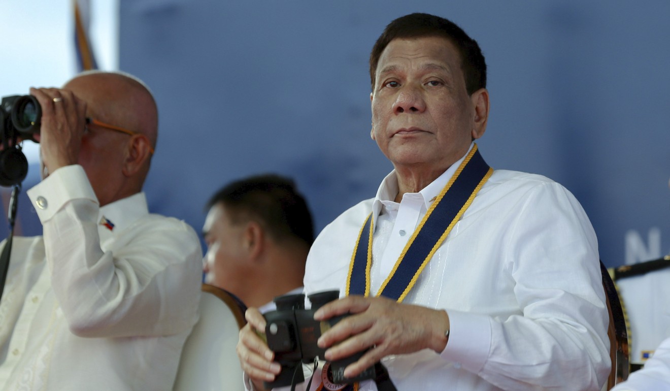 Philippine President Rodrigo Duterte, right. Photo: AP