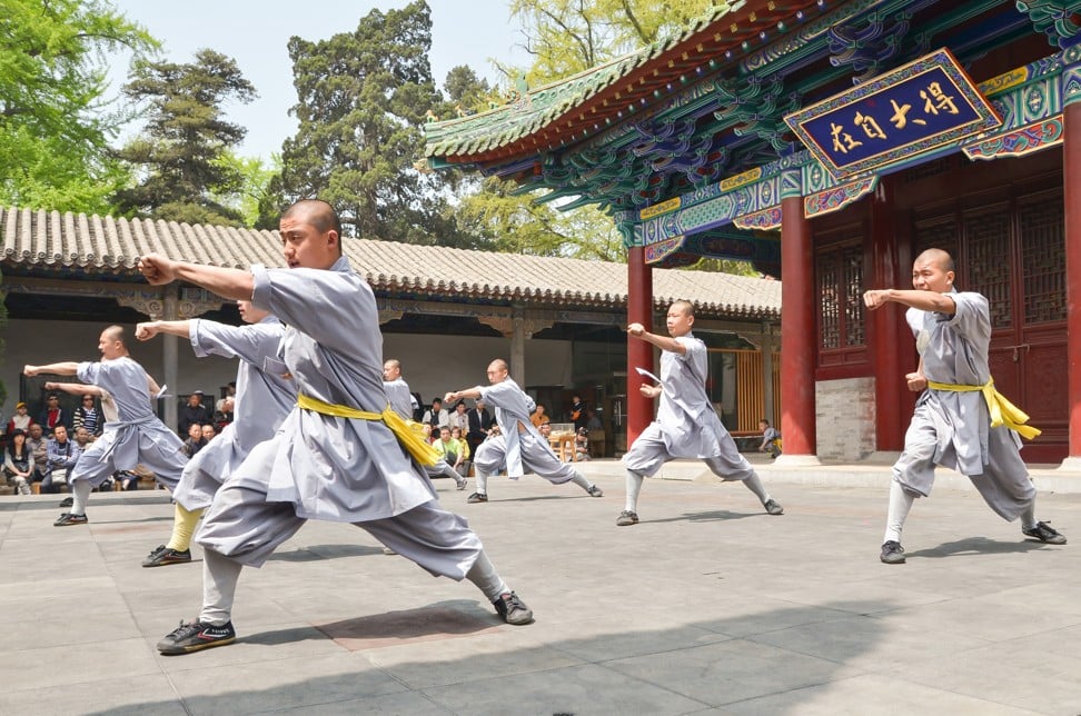 Photo of Shaolin Kung Fu student in Feiyue shoes