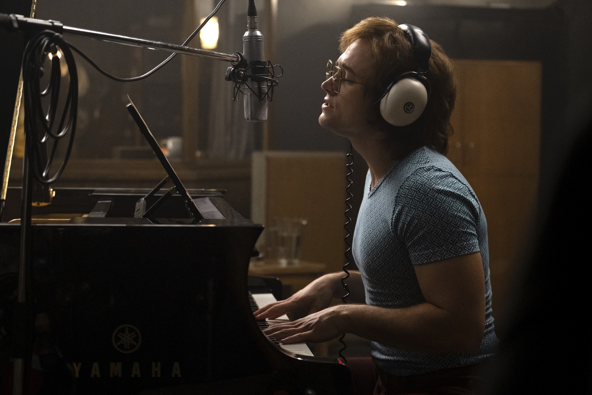 Actor Taron Egerton in a scene from the biopic Rocketman, in which he wore 88 different costumes while portraying English singer-songwriter Elton John. Photo: David Appleby/Paramount Pictures