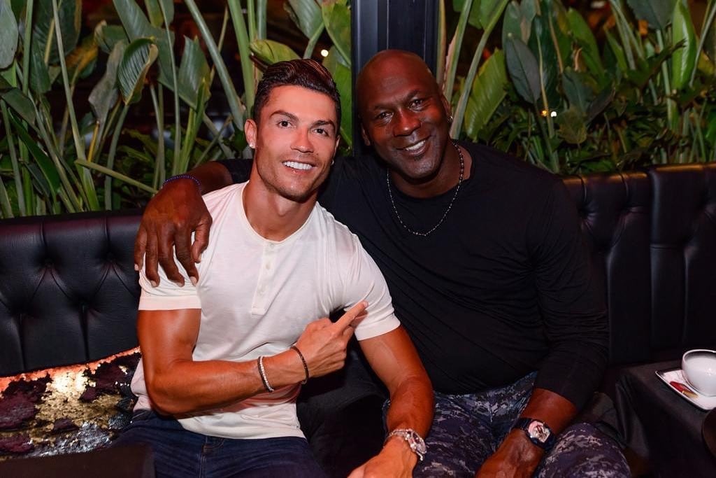Cristiano Ronaldo and Michael Jordan 
