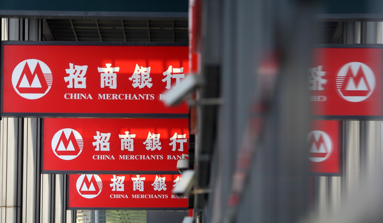 Shares in China Merchants Bank dropped by more than 8.2 per cent in Shanghai, but recovered after the bank’s statement to close 4.8 per cent lower. Photo: Reuters