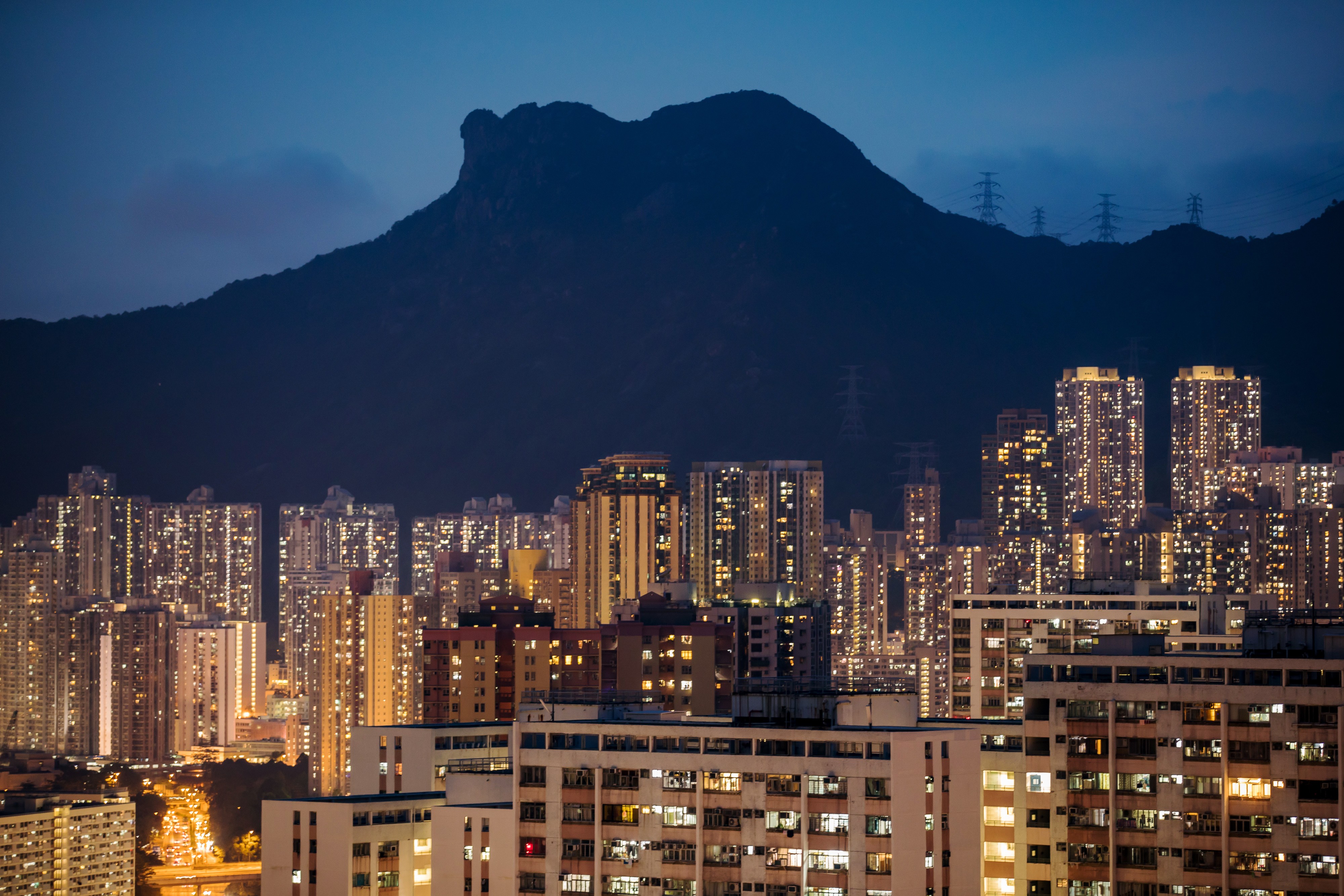 Lion Rock at dusk in Hong Kong, a symbol of the trail running community – self-sufficient and welcoming. Photo: Bloomberg