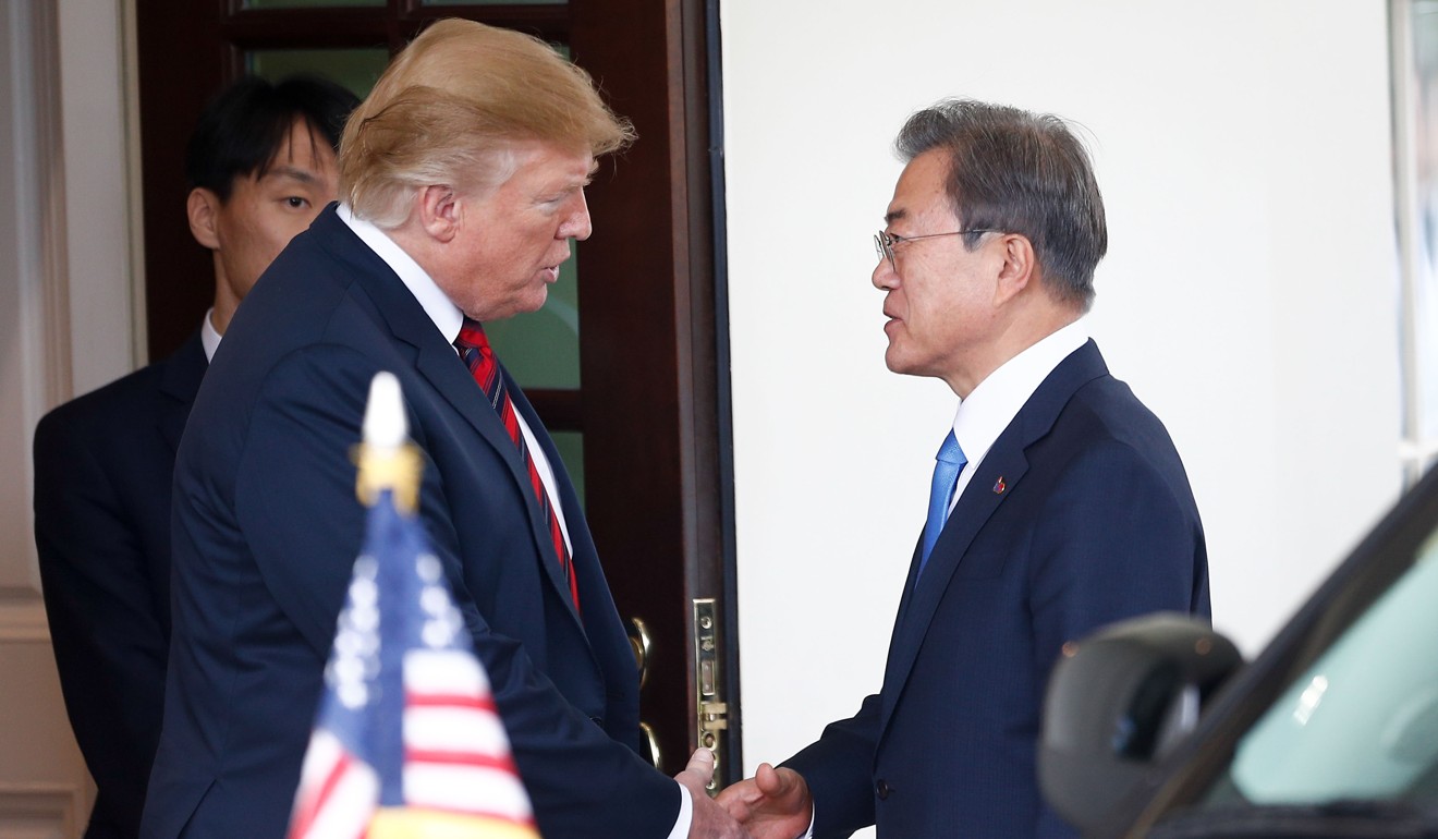 US President Donald Trump is to meet South Korean President Moon Jae-in in Seoul following his attendance at the G20 summit in Japan. Photo: Xinhua