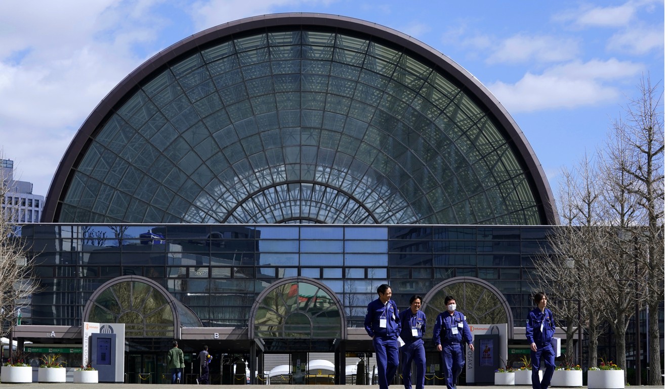 The products were on display at the International Exhibition Centre in Osaka. Photo: AP