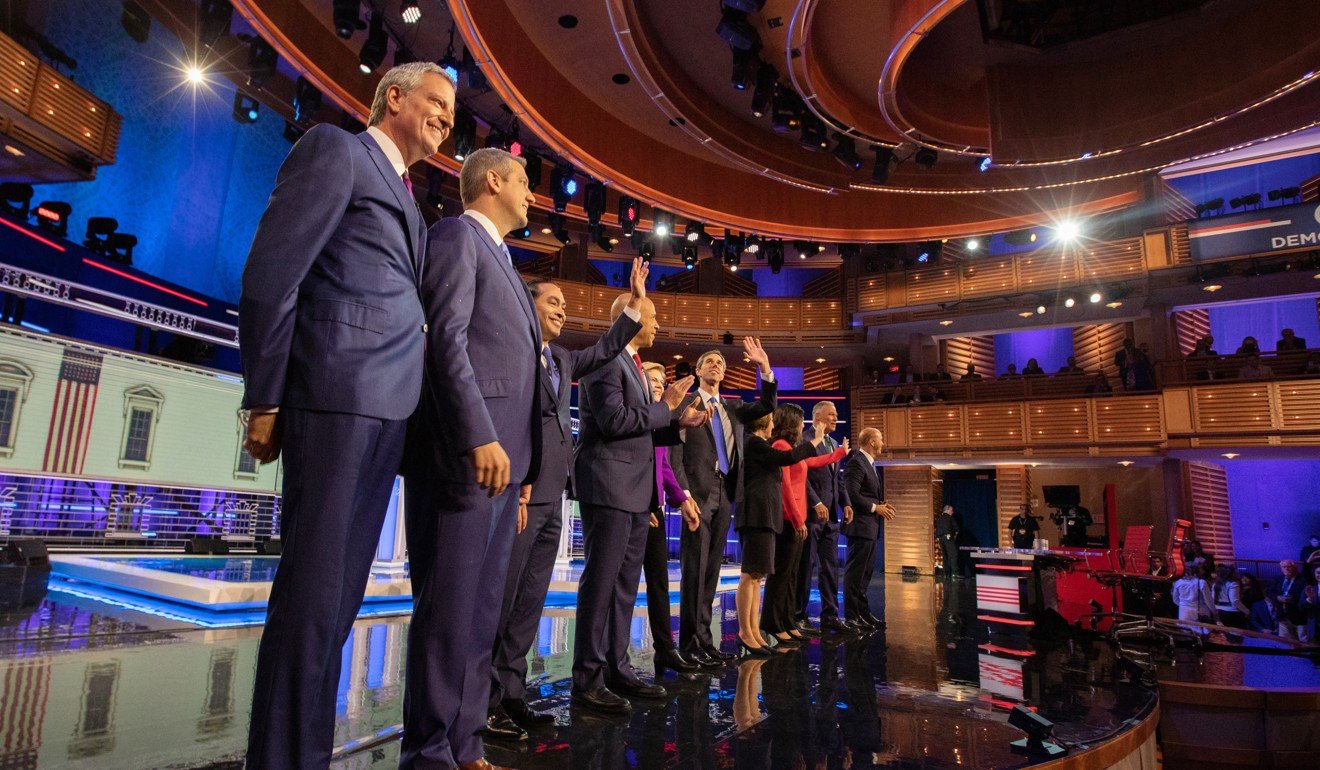 The 2020 Democratic presidential candidates – 10 of them anyway. Photo: Bloomberg