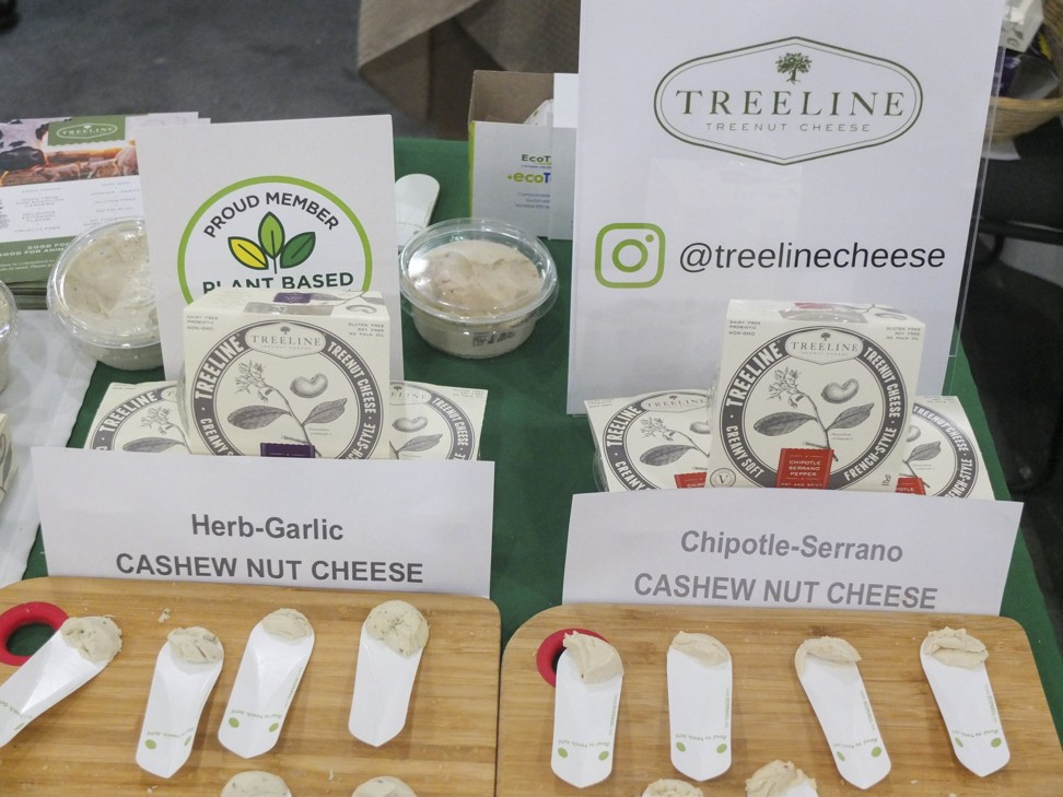 Vegan cheeses by Treeline were among the non-dairy cheese lines at the expo. Photo: Richard James Havis