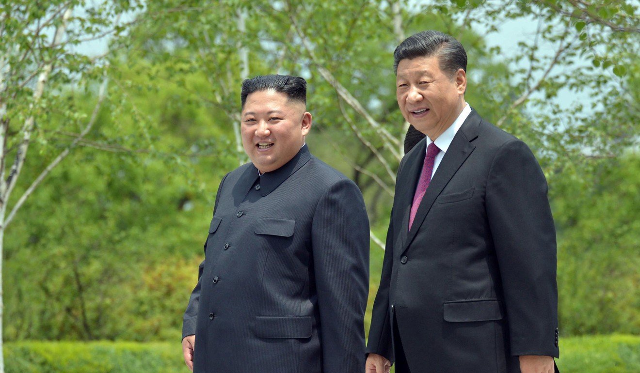 Chinese President Xi Jinping and North Korean leader Kim Jong-un during Xi’s visit to Pyongyang on June 21. Photo: Reuters