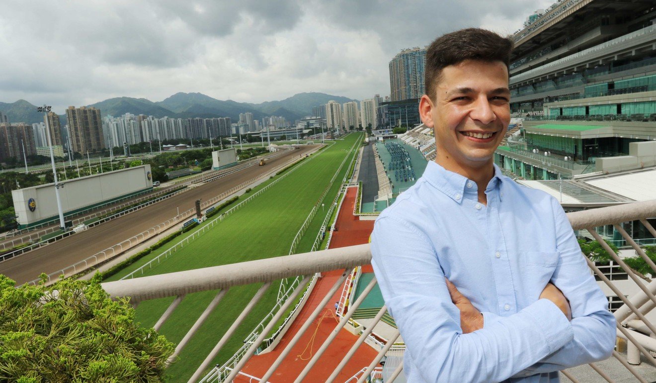 Jockey Vagner Borges meets the press at Sha Tin on Friday morning.