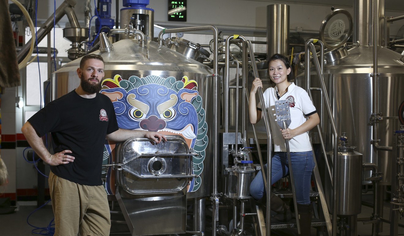 Laszlo and Michele Raphael founded the Moonzen Brewery in 2013. The brewery’s biggest single market is Thailand, where they ship 15,000 litres every year. Photo: Nora Tam