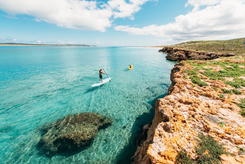 The island is surrounded by clear water. Photo: Dirk Hartog Island