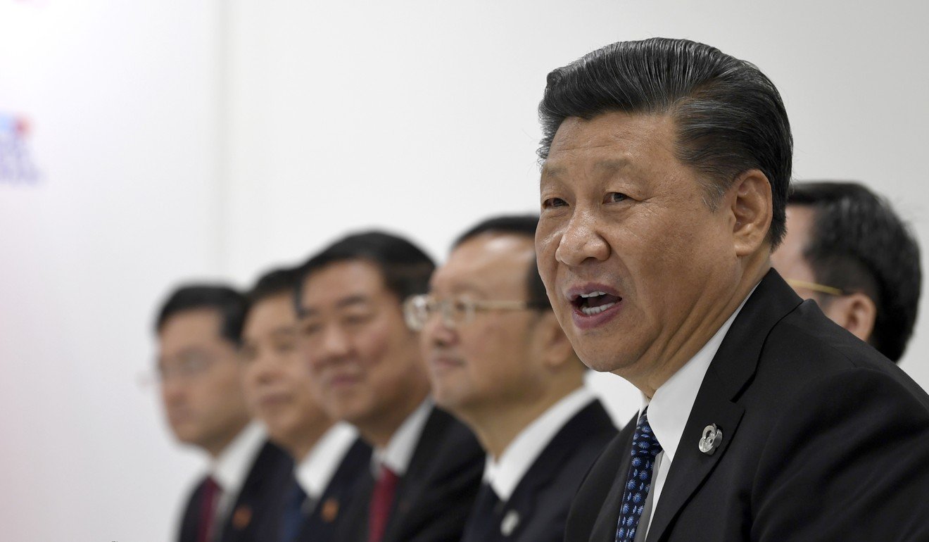 Xi Jinping during the meeting with Donald Trump. Photo: AP