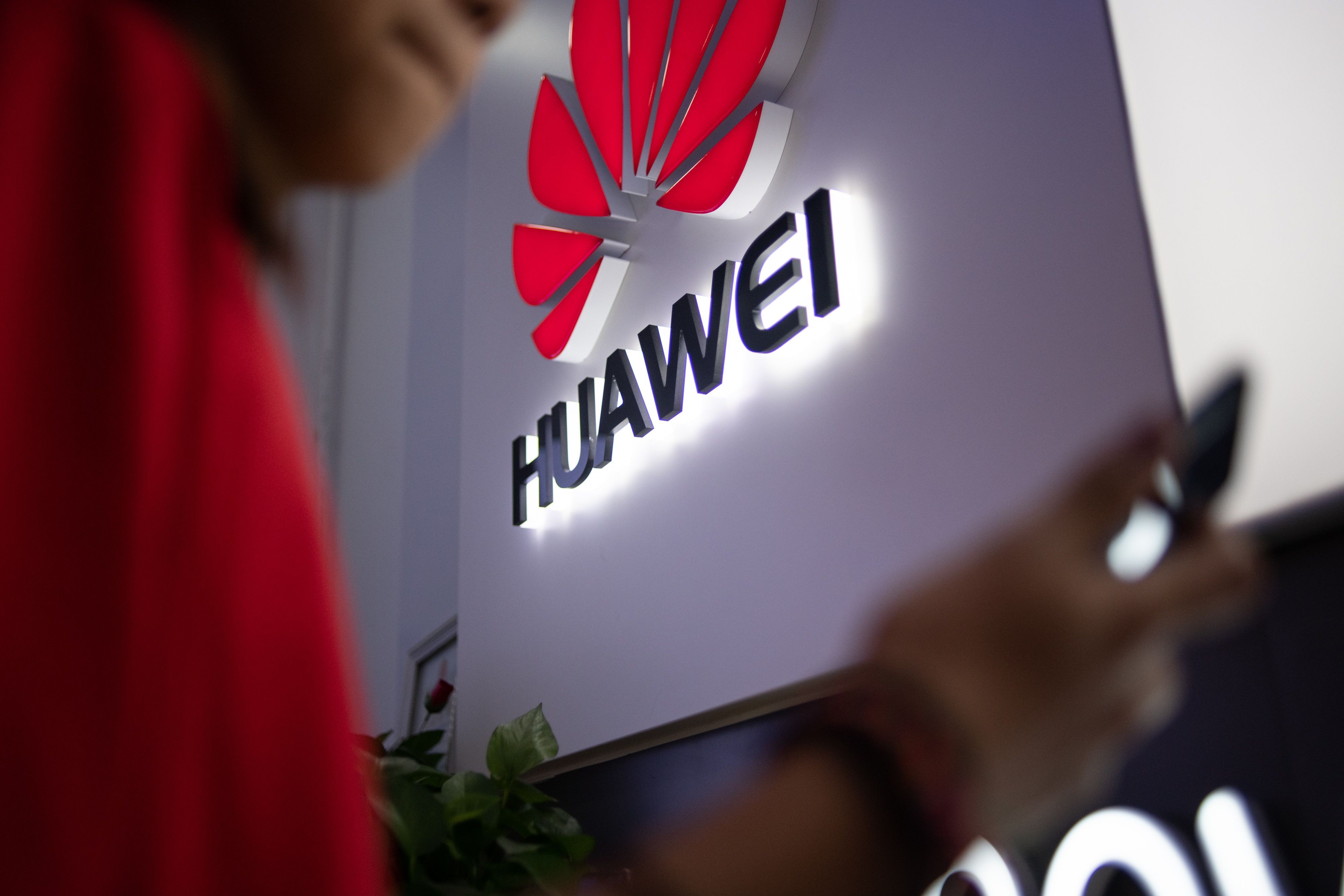 In this file photo taken on May 27, 2019, a Huawei logo is displayed at a retail store in Beijing. Photo: AFP