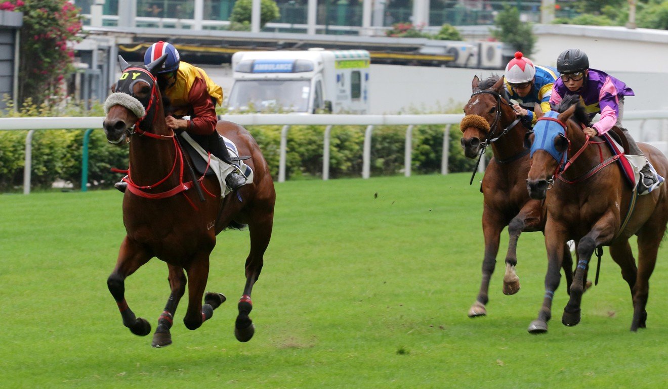 Alfred Chan trials at Happy Valley earlier this season.