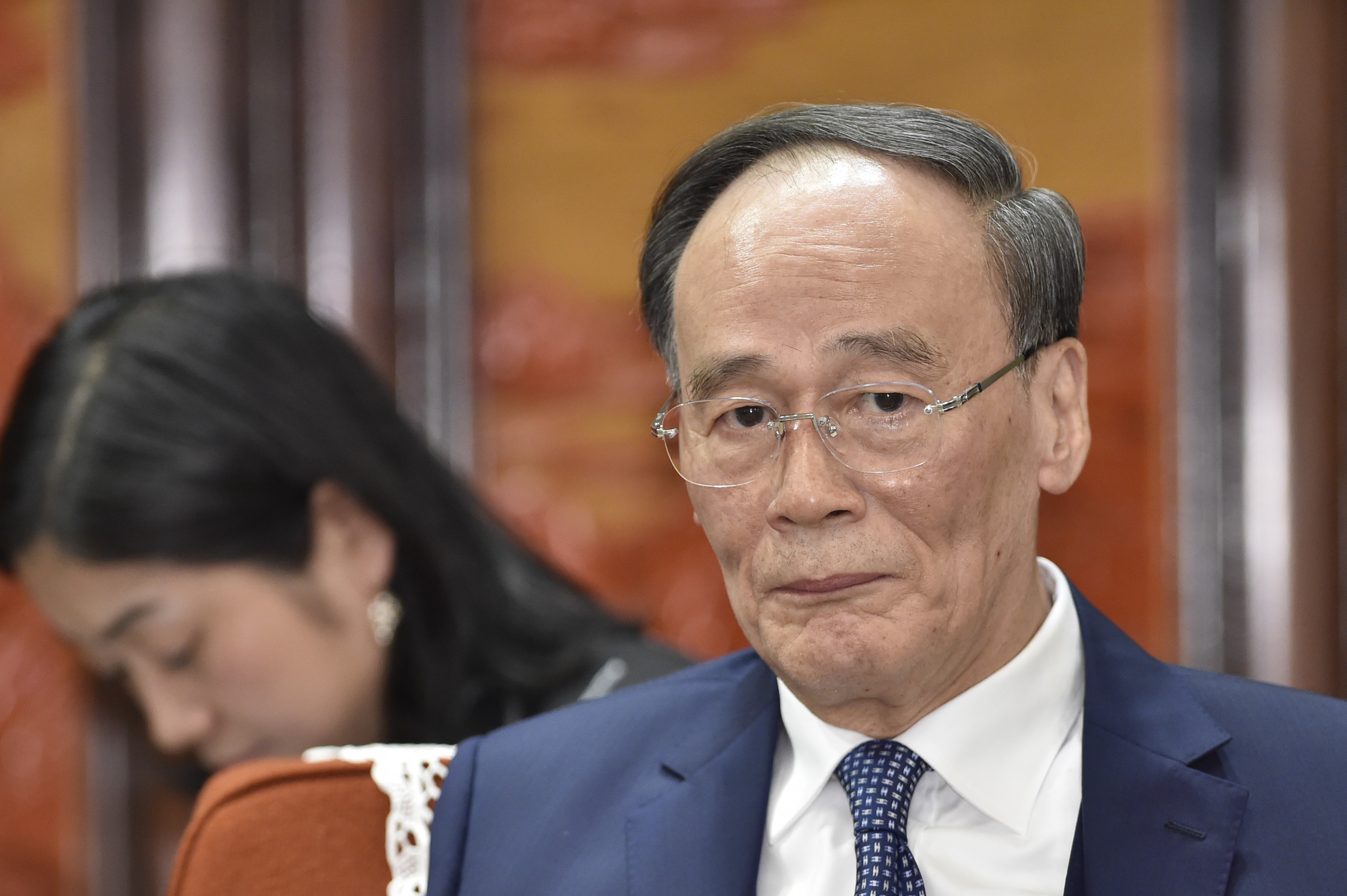 Wang Qishan, 71, has not taken a public role in the trade war between China and the US. Photo: AP