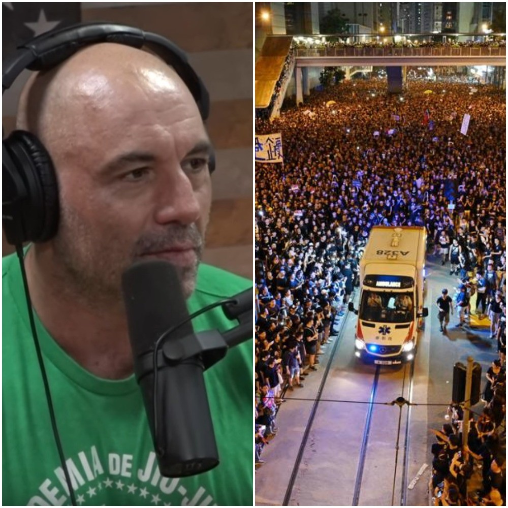 Joe Rogan in awe of Hong Kong protests ambulance gesture – 'these