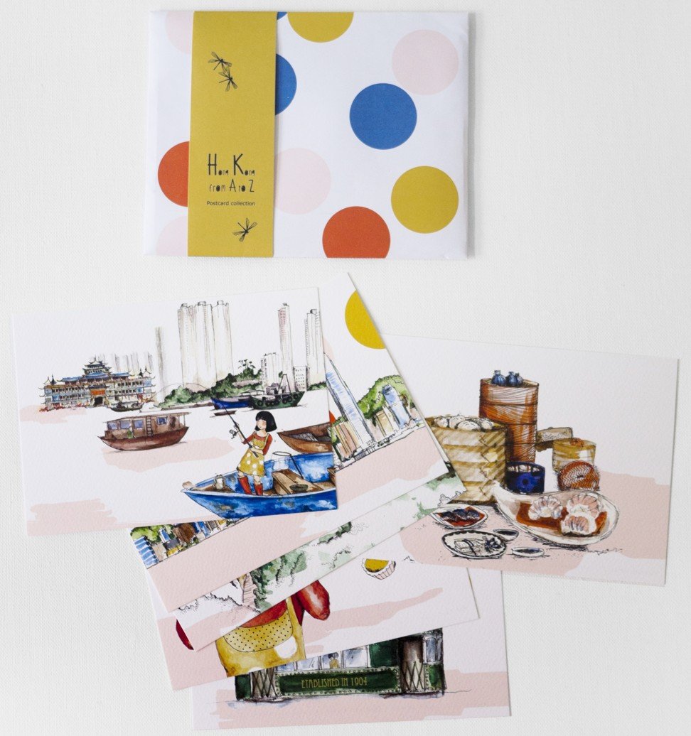 Prints and a tote bag feature in a gift collection accompanying the release of children’s book Hong Kong from A to Z.