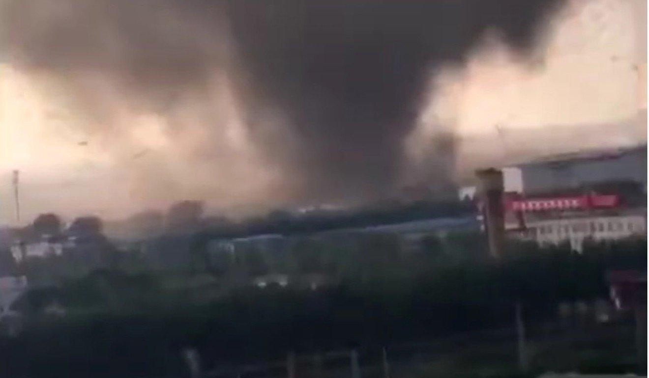 Six dead after freak tornado tears through town in northern China ...