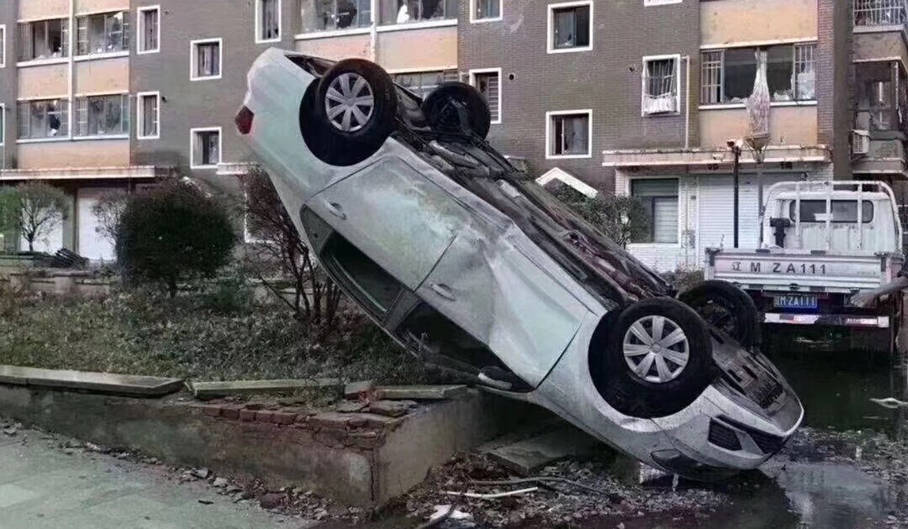 Kaiyuan in Liaoning province is counting the toll of destruction from a deadly tornado on Wednesday. Photo: Weibo
