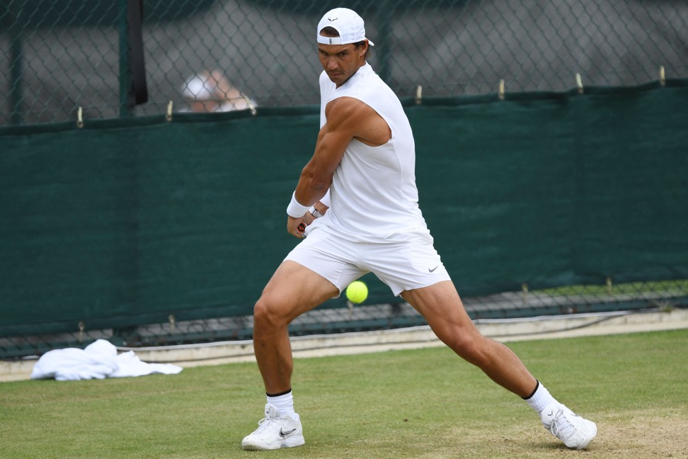 Rafael Nadal lies in wait for Nick Kyrgios in the second round at Wimbledon. Photo: AFP