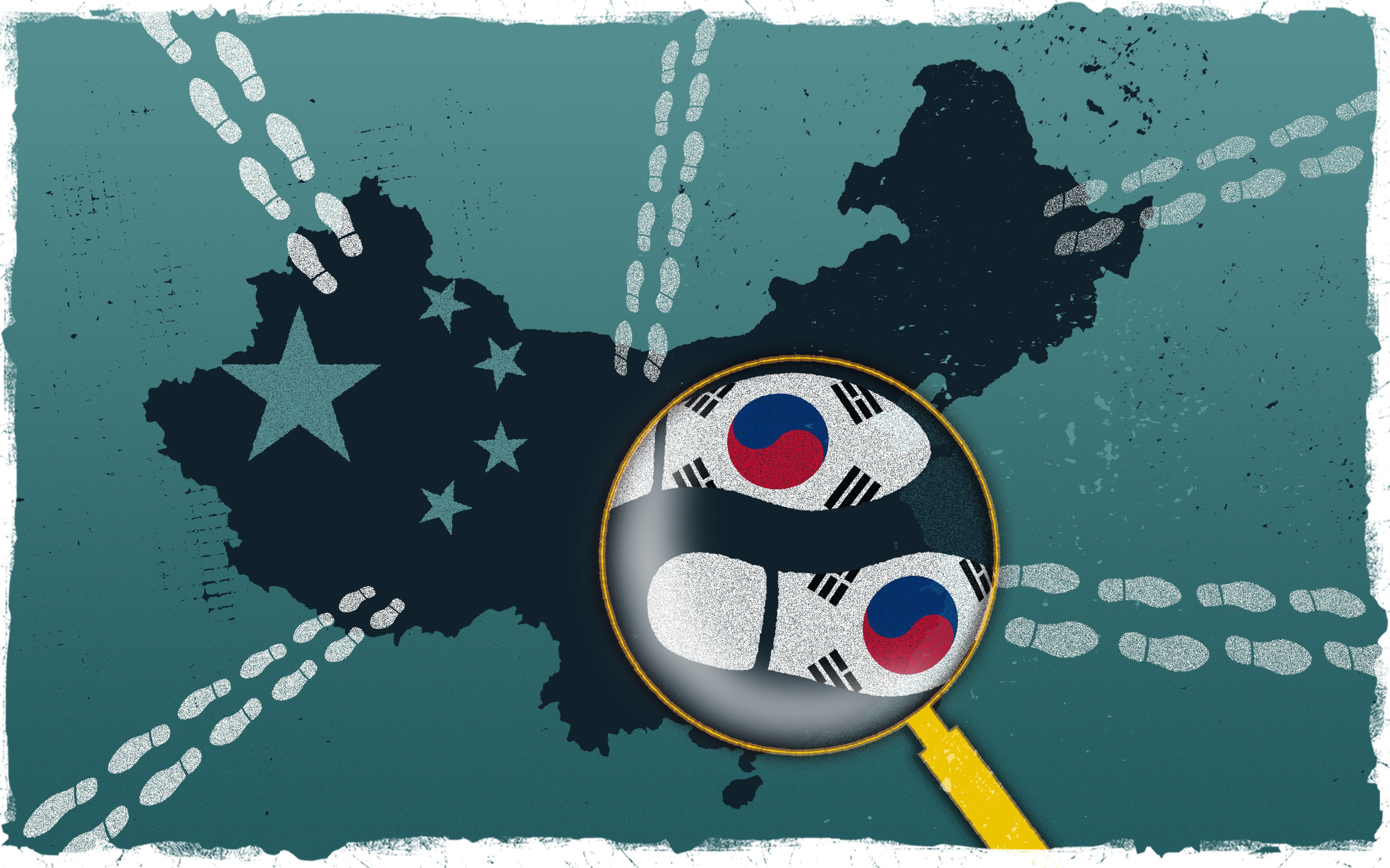 The likes of Samsung, Lotte, Kia and Hyundai are gradually winding down their China business due to political risks, tariffs and losing market share. Illustration: Lau Ka-kuen