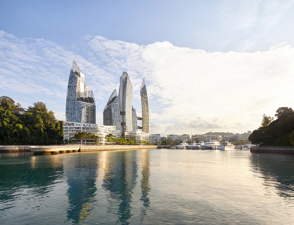 Reflections at Keppel Bay, by master architect Daniel Libeskind. Photo: Keppel Land