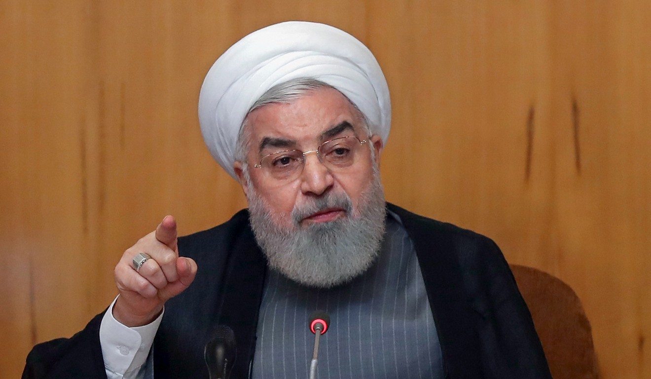 Iran President Hassan Rouhani in the capital Tehran. Iran has slammed the UK for detaining an oil tanker bound for Syria. Photo: AFP
