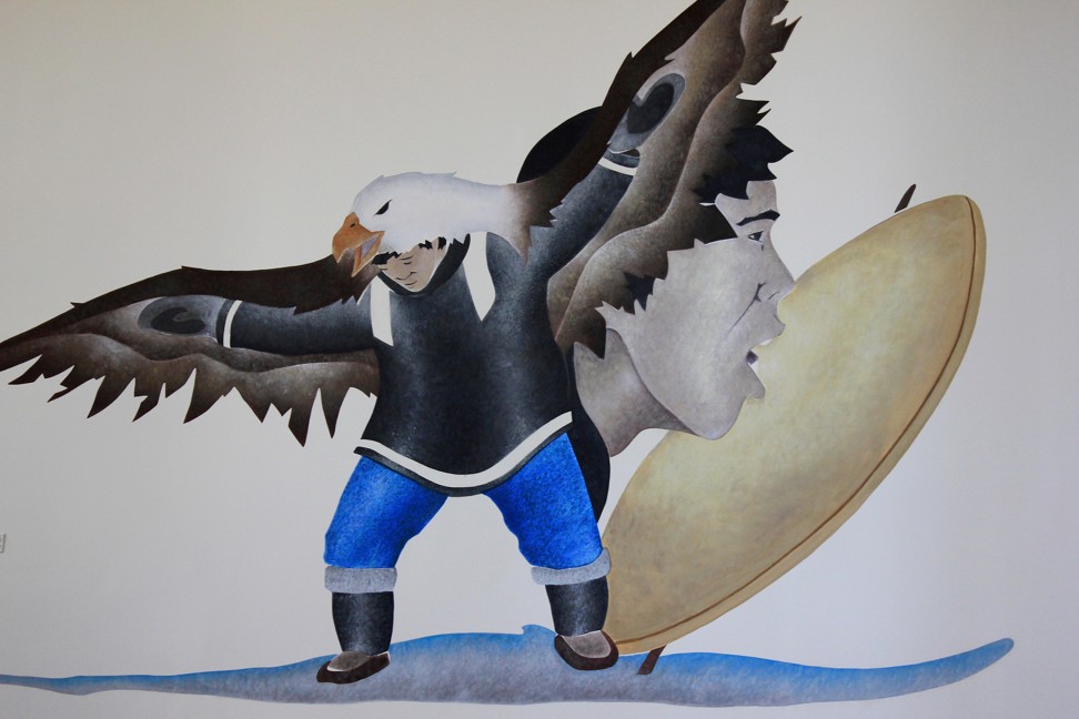 Canadian indigenous art of an eagle shaman. Photo: Alamy