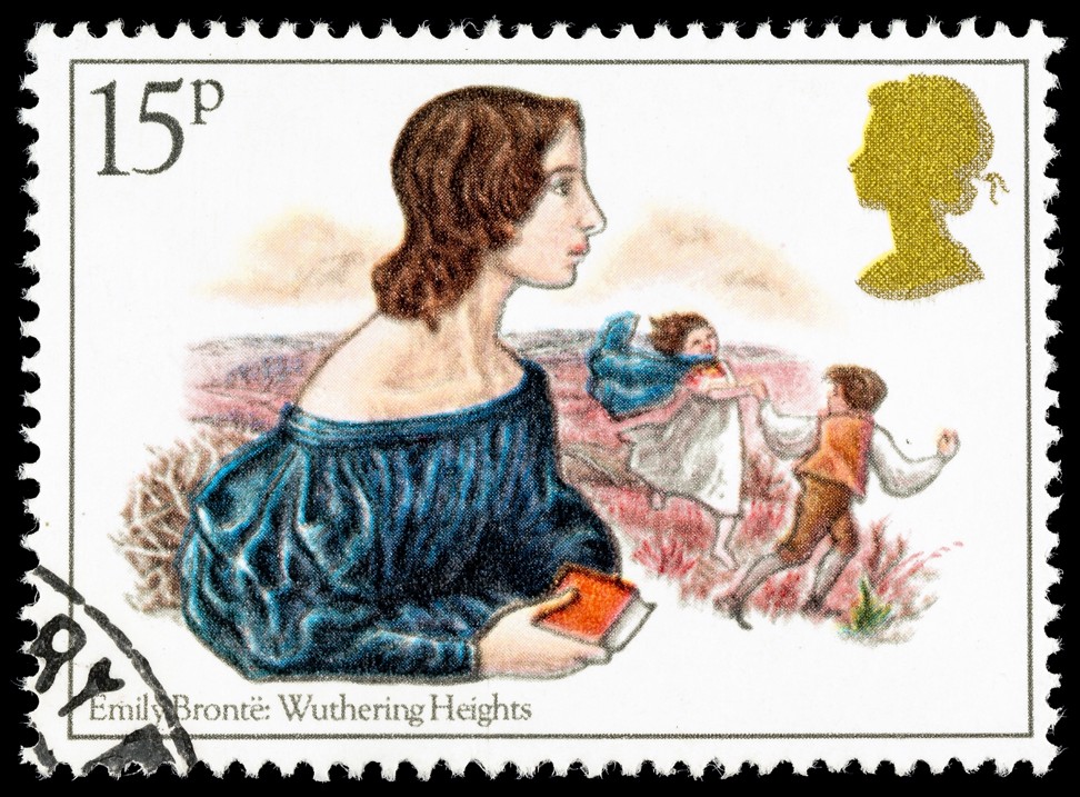 A British postage stamp celebrating Emily Brontë and the characters from her novel, ‘Wuthering Heights’. Photo: Andy Lidstone