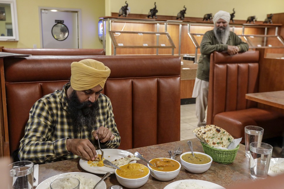 Singh dining at Spicy Bite in Milan, New Mexico. Photo: TNS