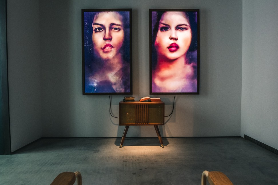 German artist Mario Klingemann’s Memories of Passersby I, which is created using neural networks. Photo: Courtesy of Onkaos