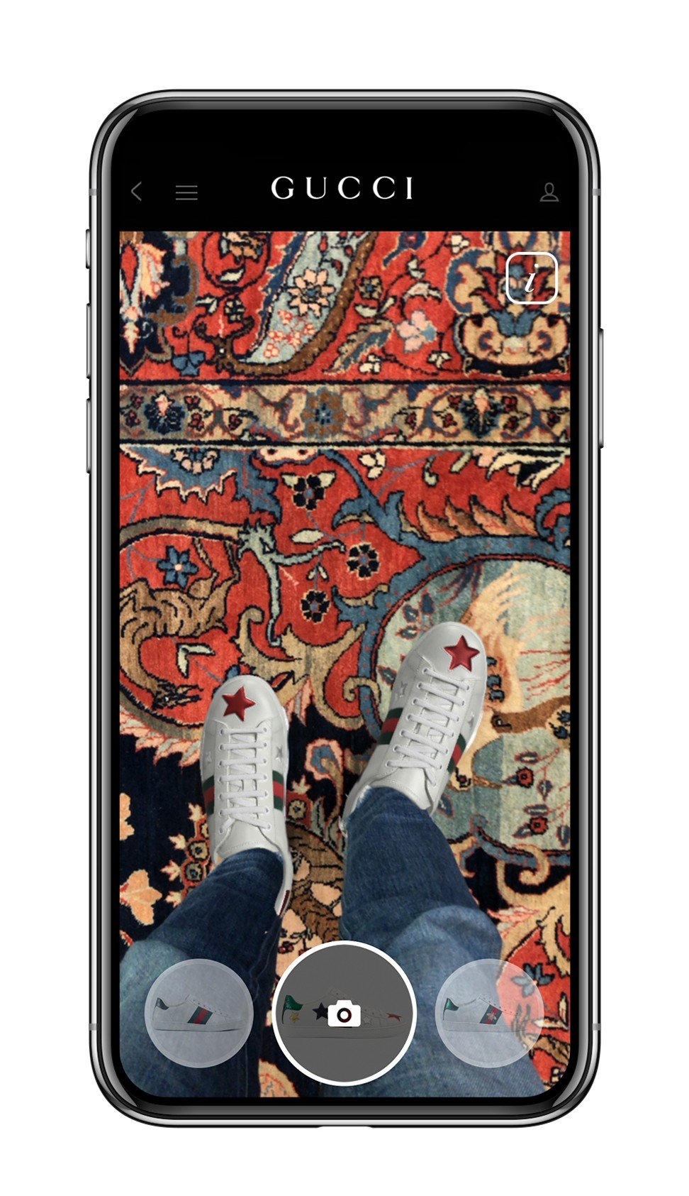Now you can ‘try on’ Gucci’s Ace sneakers using an augmented reality