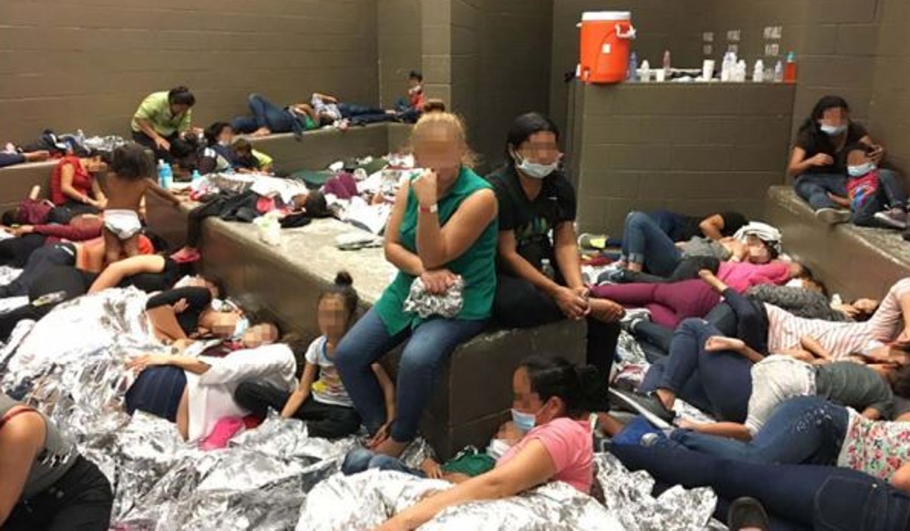 An overcrowded Border Patrol facility on June 11 in Weslaco, Texas. Photo: AFP