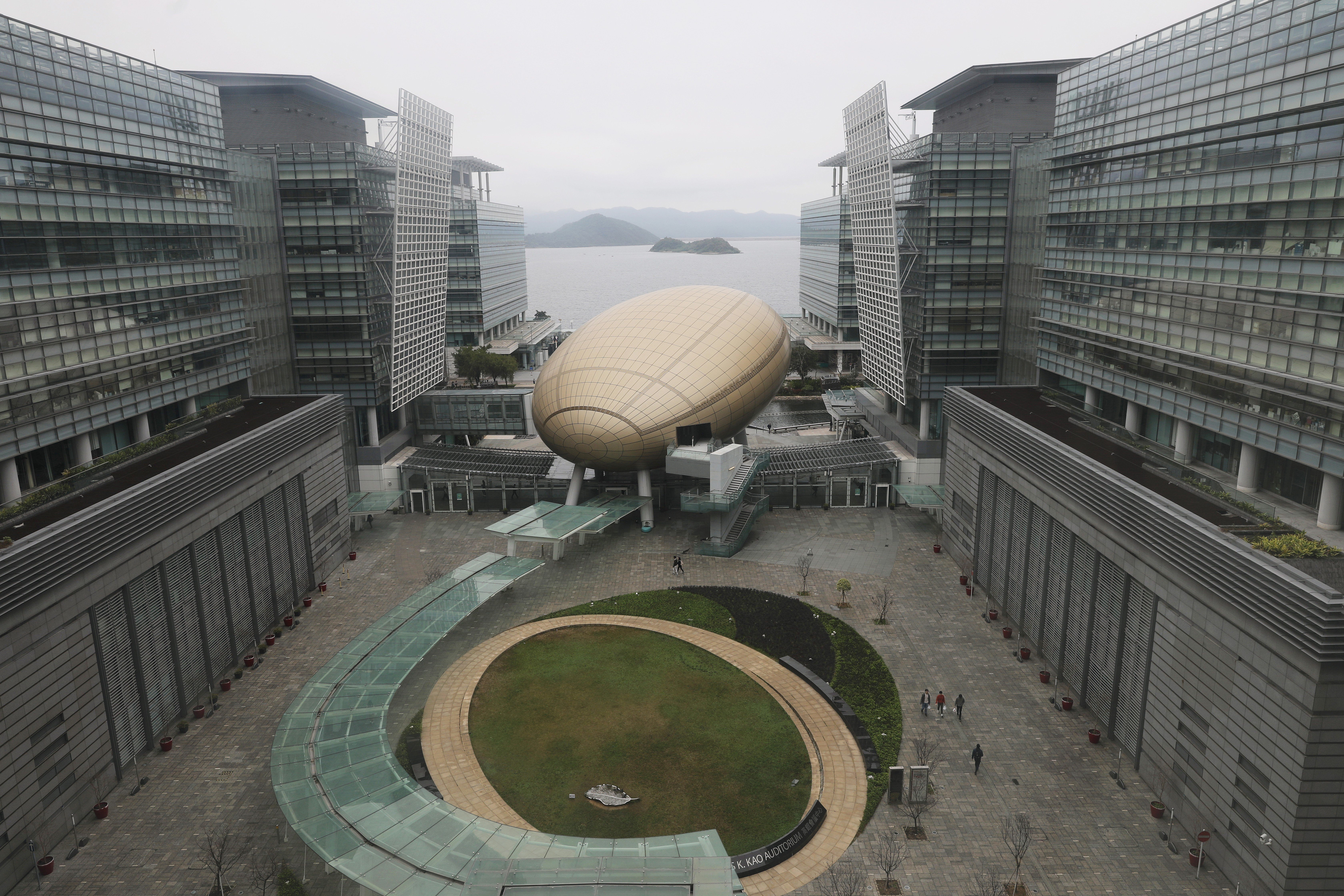 View of the Hong Kong Science Park, with the Charles K Kao Auditorium at the centre, in Sha Tin. Photo: Sam Tsang