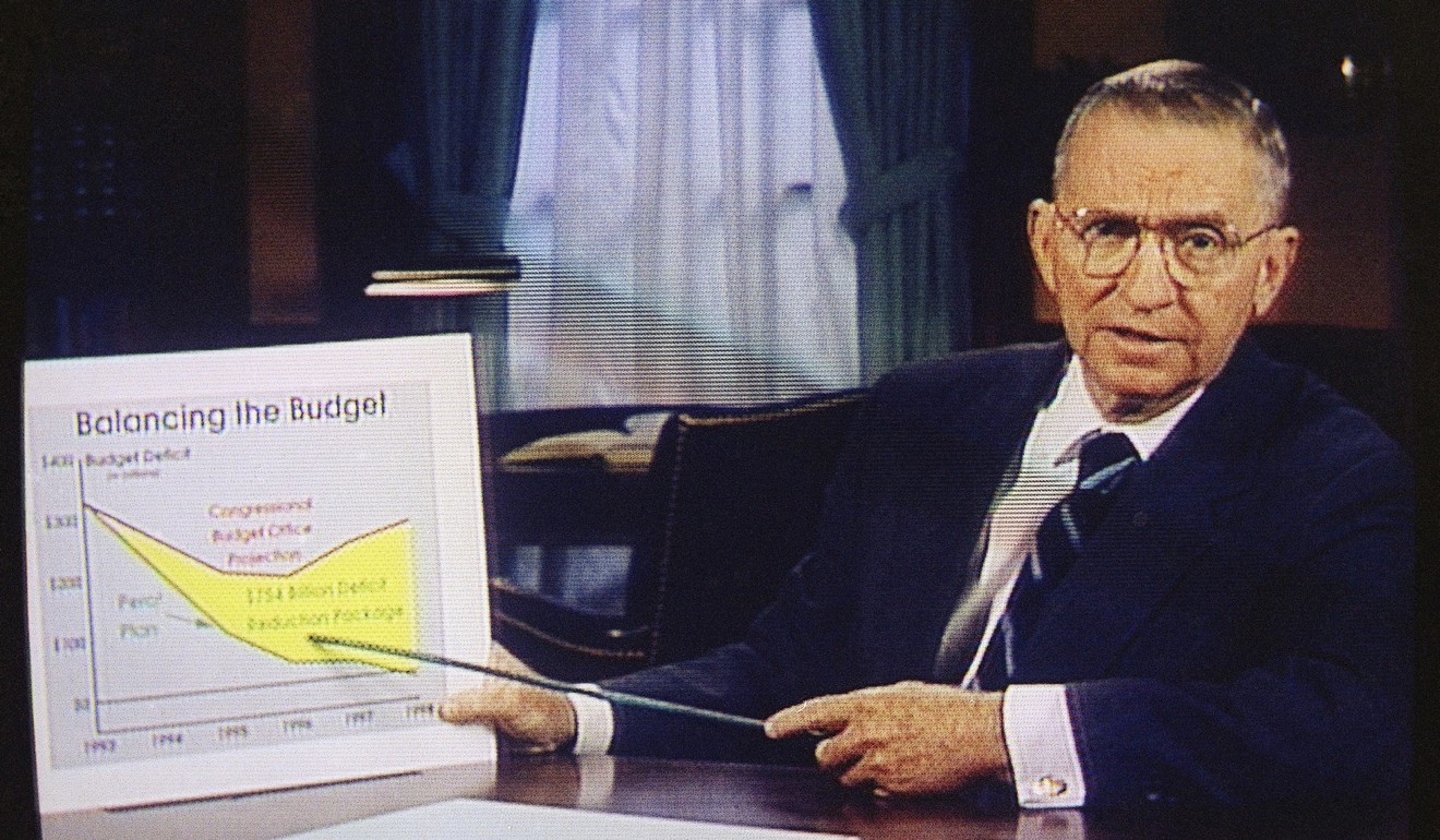 Perot in one of his trademark ‘infomercials’. Photo: AP