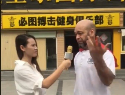 Pierre Francois Flores says he turned up at Xu Xiaodong’s gym to challenge the Chinese MMA fighter. Photo: Facebook/Pierre Francois Flores