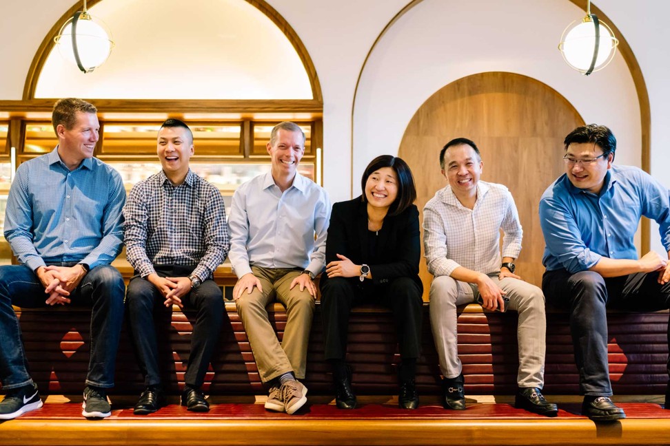 The GGV Capital managing team, with Hans Tung seated on the far right. Photo: Handout