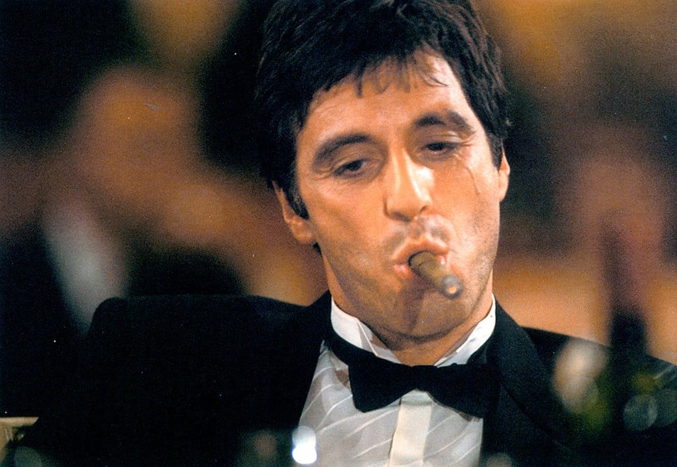Pacino in Scarface (1983).