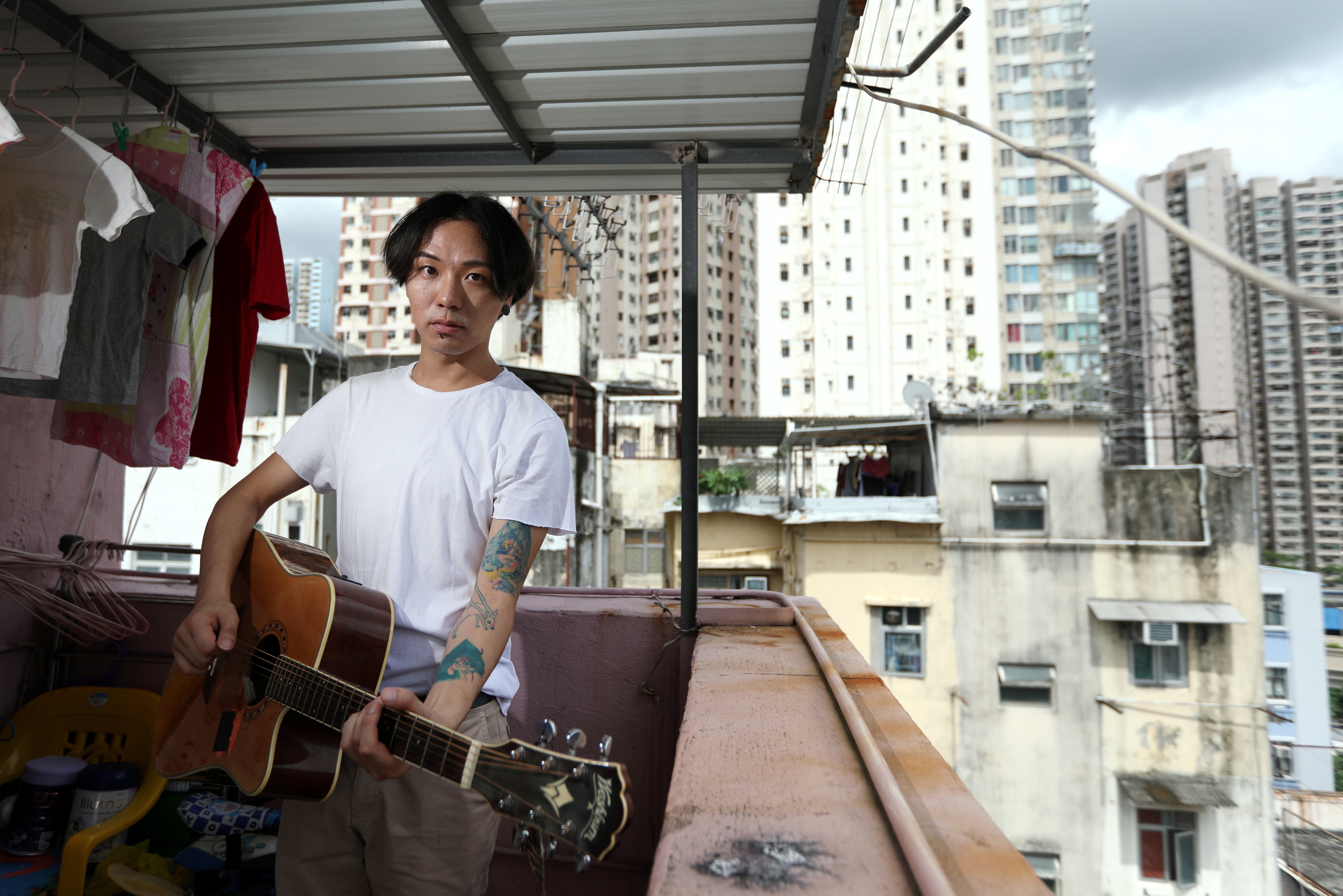 See Wai-chung expresses the trials and tribulations of the mentally ill through his music. Photo: Xiaomei Chen