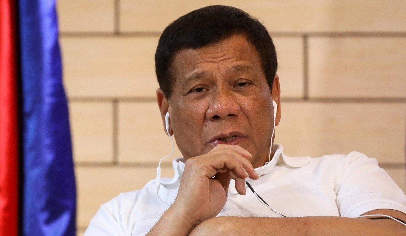Philippine President Rodrigo Duterte has been accused by some of giving too much to China; he says he is trying to be non-confrontational. Photo: EPA