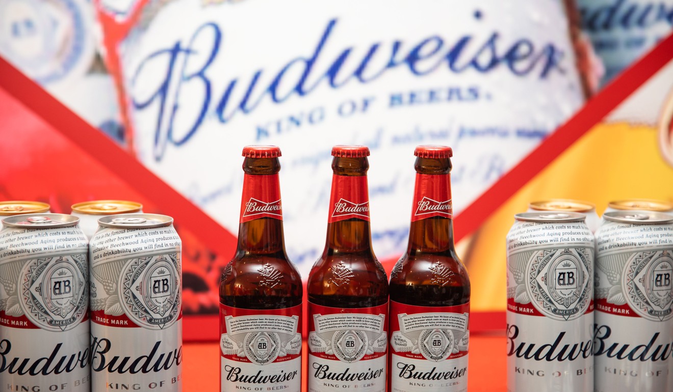 Anheuser-Busch InBev has scrapped a US$9.8 billion IPO of its Asian arm, the Budweiser Brewing Company, in Hong Kong. Photo: Bloomberg