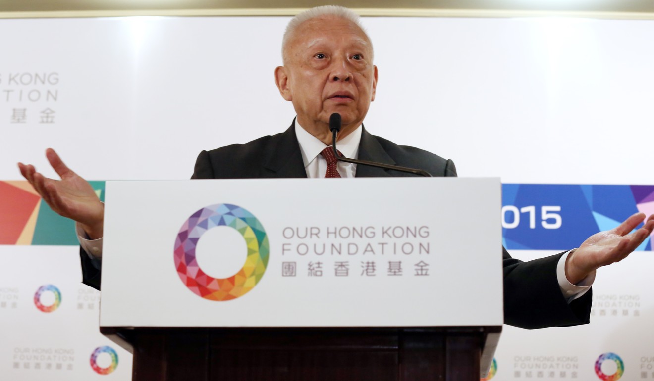 Our Hong Kong Foundation, founded by Tung Chee-hwa (pictured), recommends stronger environmental reporting mechanisms for listed companies. Photo: Handout