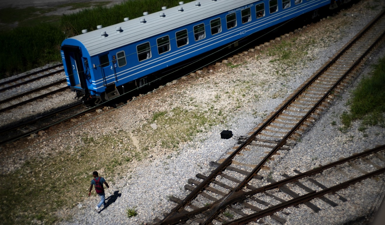 The first train using new equipment from China pulled out of Havana Saturday. Photo: AP
