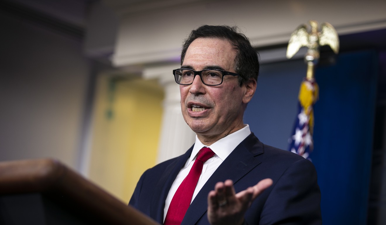 Steven Mnuchin, US treasury secretary, said the administration has ’very serious concerns’ about Libra. Photo: Bloomberg