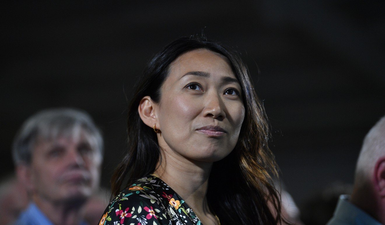 Secret weapon: Jeremy Hunt's wife Lucia Guo. Photo: EPA