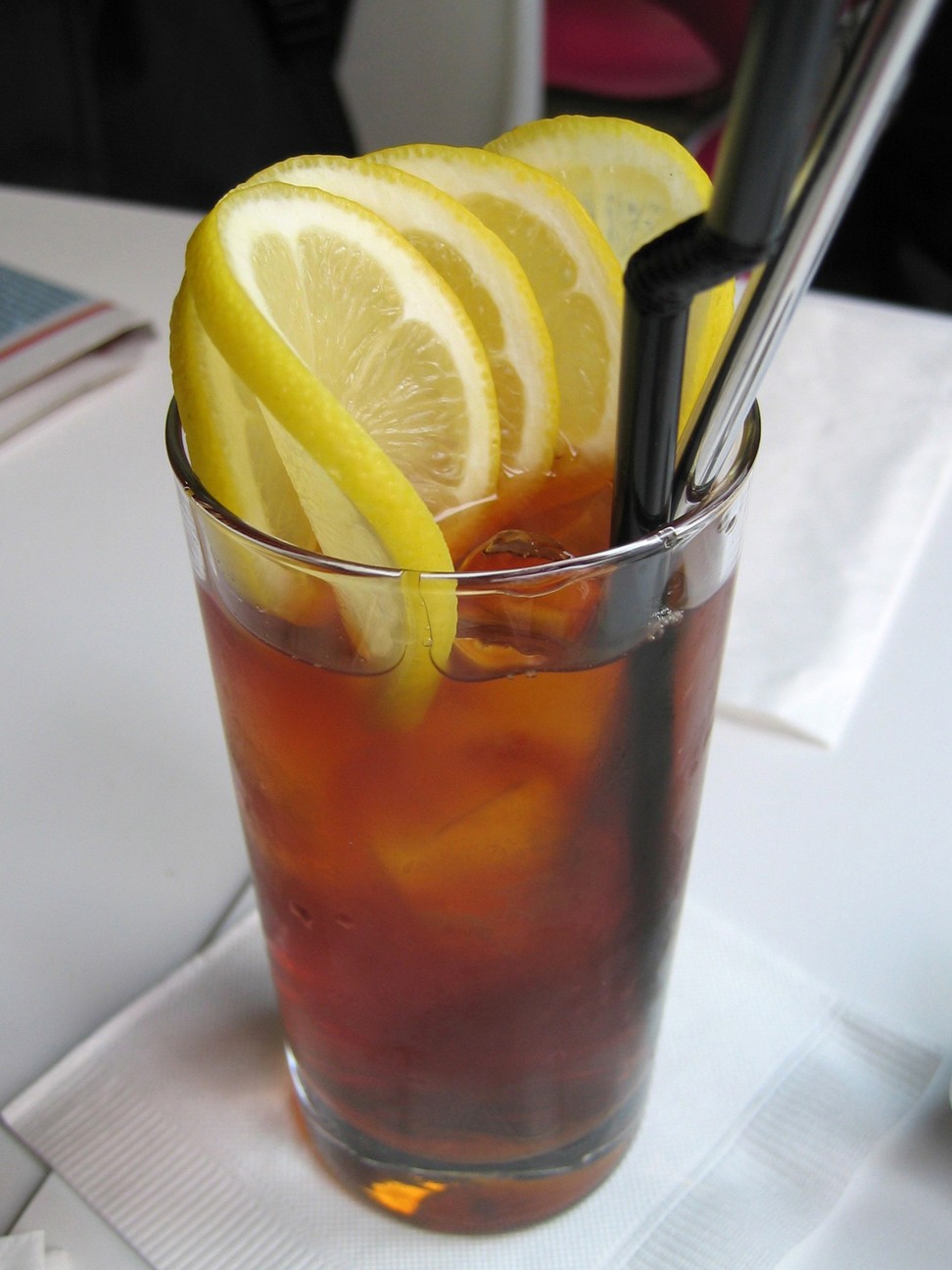 An iced lemon tea can contain as much as six spoons of sugar. Photo: Handout