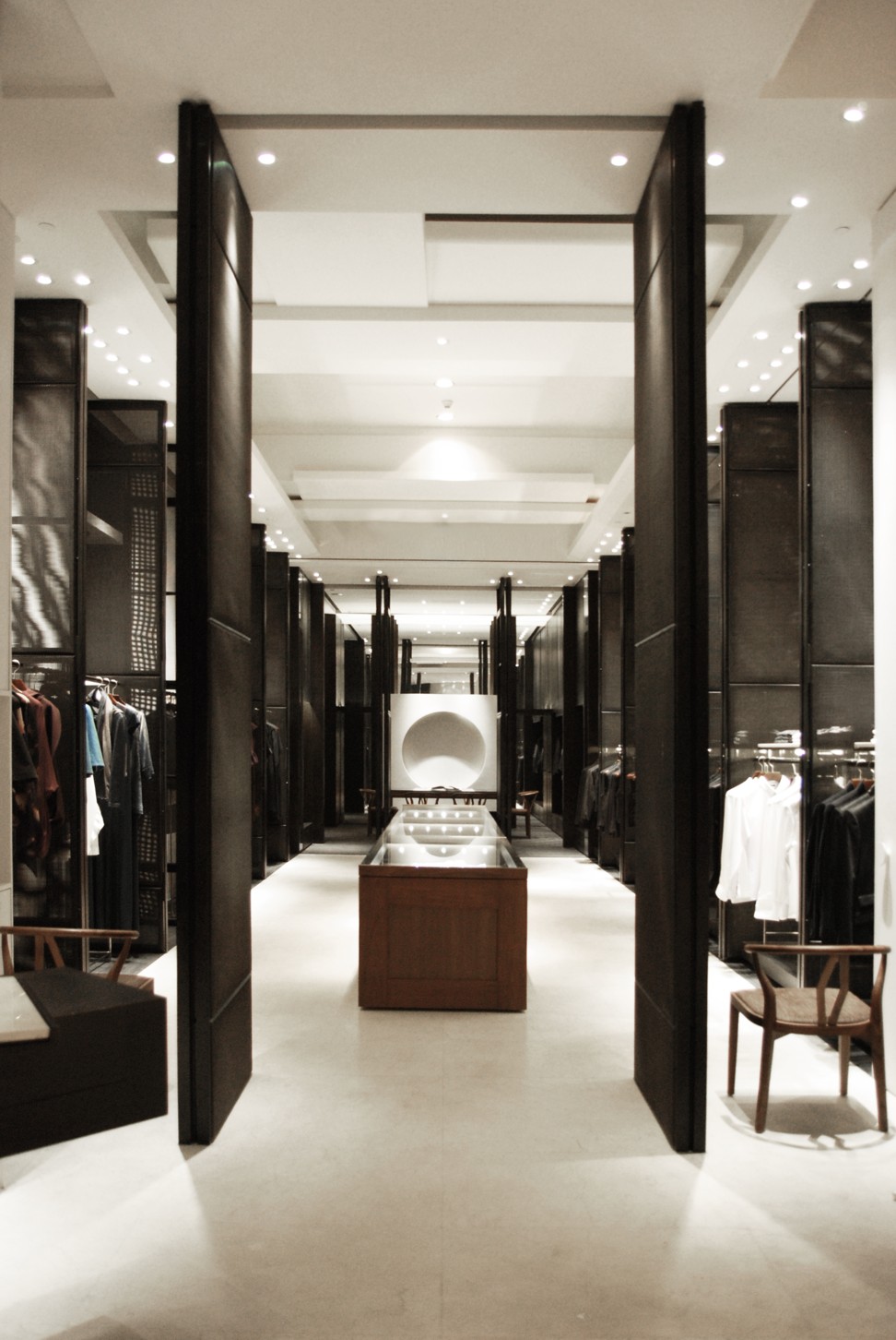 The interior of the Blanc de Chine store in Beijing, designed by LI&Co..